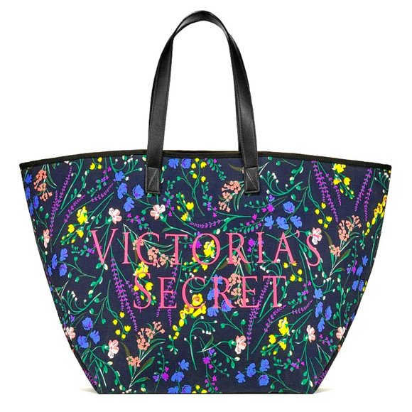 Victoria's Secret Handbags - Victoria's Secret Large Floral Multi Color Tote